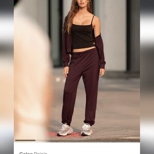 NWOT Vuori Halo Modern Sweatpant Raisin Size Small